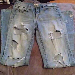 Mudd flare ripped jeans